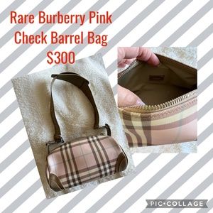 Burberry Pink Barrel Bag